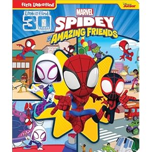 Marvel Spider-man – Spidey and His Amazing Friends – First Look and Find Activity Book – PI Kids Board book – November 21, 2021