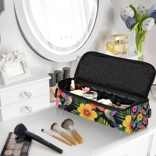 Organizer y Tapete Resistente al Calor para Herramientas de Cabello 2 en 1, Bolsa de Viaje Impermeable con Cremallera para Plancha, Rizador y Secador miniatura 7