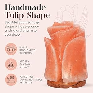 Spantik Beautiful Flower Shape Himalayan Salt Lamp | Authentic and Hand Carved Himalayan Salt | Sourced from Pakistan Spantik Beautiful Flower Shape Himalayan Salt Lamp Authentic and Hand Carved Himalayan Salt Sourced from Pakistan