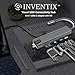 Inventix Travel USB 3.0 Connectivity Hub USB-C Adapter with HD, Portable 8 Function Traveling Device - RJ45 Gigabit Ethernet, USB 3.0 Hub, Card Reader & PD Charging