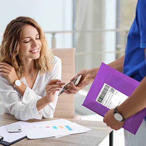 Image of UCGOU Poly Mailers 12x15.5 Inch Purple 100 Pack Medium Shipping Bags #5 Strong Thick Mailing Envelopes Self Sealing Adhesive Waterproof and Tear Proof Boutique Packaging Postal for Clothing