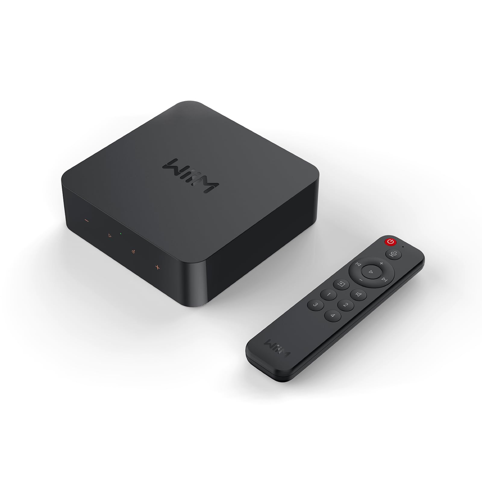 WiiM Pro Plus AirPlay 2 Receiver, Google Cast Audio, Multiroom Streamer mit Premium AKM DAC, Sprachfernbedienung, arbeitet mit Alexa/Siri/Google, streamt Hi-Res Audio von Spotify, Amazon Music, Tidal
