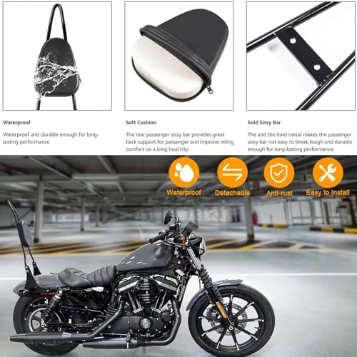 Porte-bagages rigide Sportster finition premium pour custom 883 1200