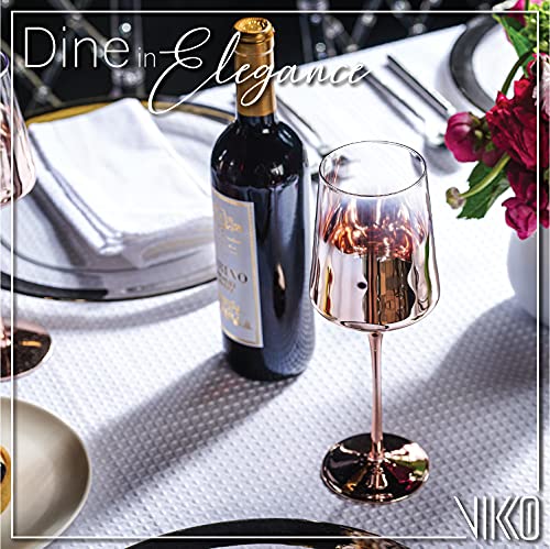 Vikko 19 Ounces Red Wine Glasses - Copper Ombre Hand-Blown Glass, Elegant Long Stem With Ultra-Thin Rims And Dishwasher-Friendly (Set Of 6 Wine Glasses) #TOP1