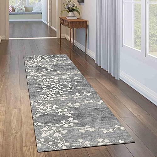 Tapis gris extra large lavable et antidérapant pour grand salon - 6