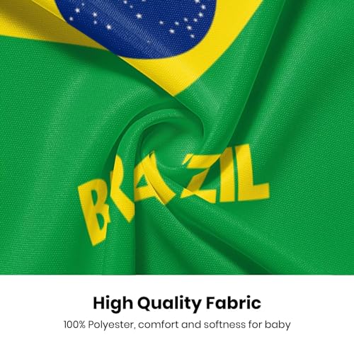 Custom Baby Soccer Clothes,Baby National Team Soccer apparel,Personalized Name Number for Fans Boy Girl Gifts 3M-2T4