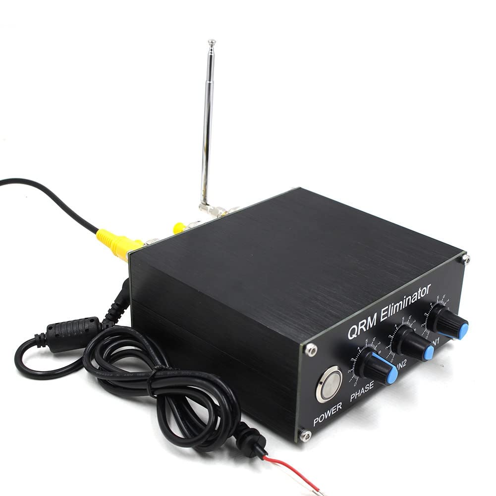 QRM Eliminator X-Phase HF-Banden 1 MHz 30 MHz QRM-Signaalonderdrukker Signaaleliminator van Aluminiumlegering met Draaiknop en Knop