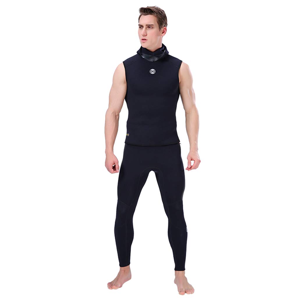 Gilet de plongée homme néoprène 3 mm sans manches capuche pour plongée surf natation voile