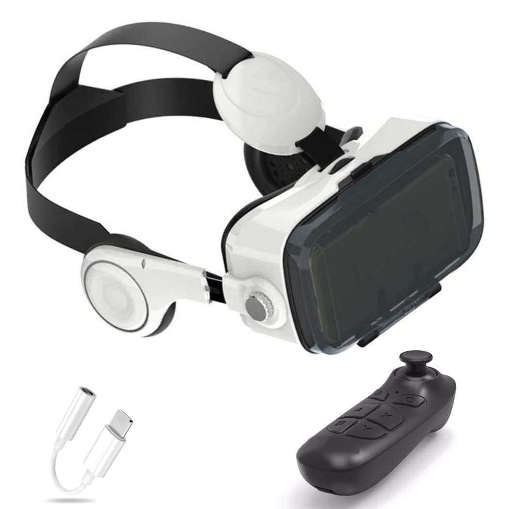 Occhiali VR, Visore Realtà Virtuale, Cuffie 3D VR Compatibile con Tutti Gli, Lente Regolabile per Film e Giochi 3D, per iPhone 13 Pro Max/13 Pro/13/12/11, per Samsung Galaxy S21, Huawei, Xiaomi