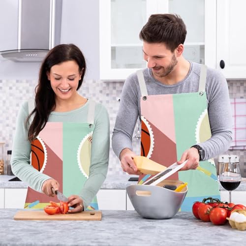 Tablier de cuisine ajustable style basket-ball pour restaurant - 6