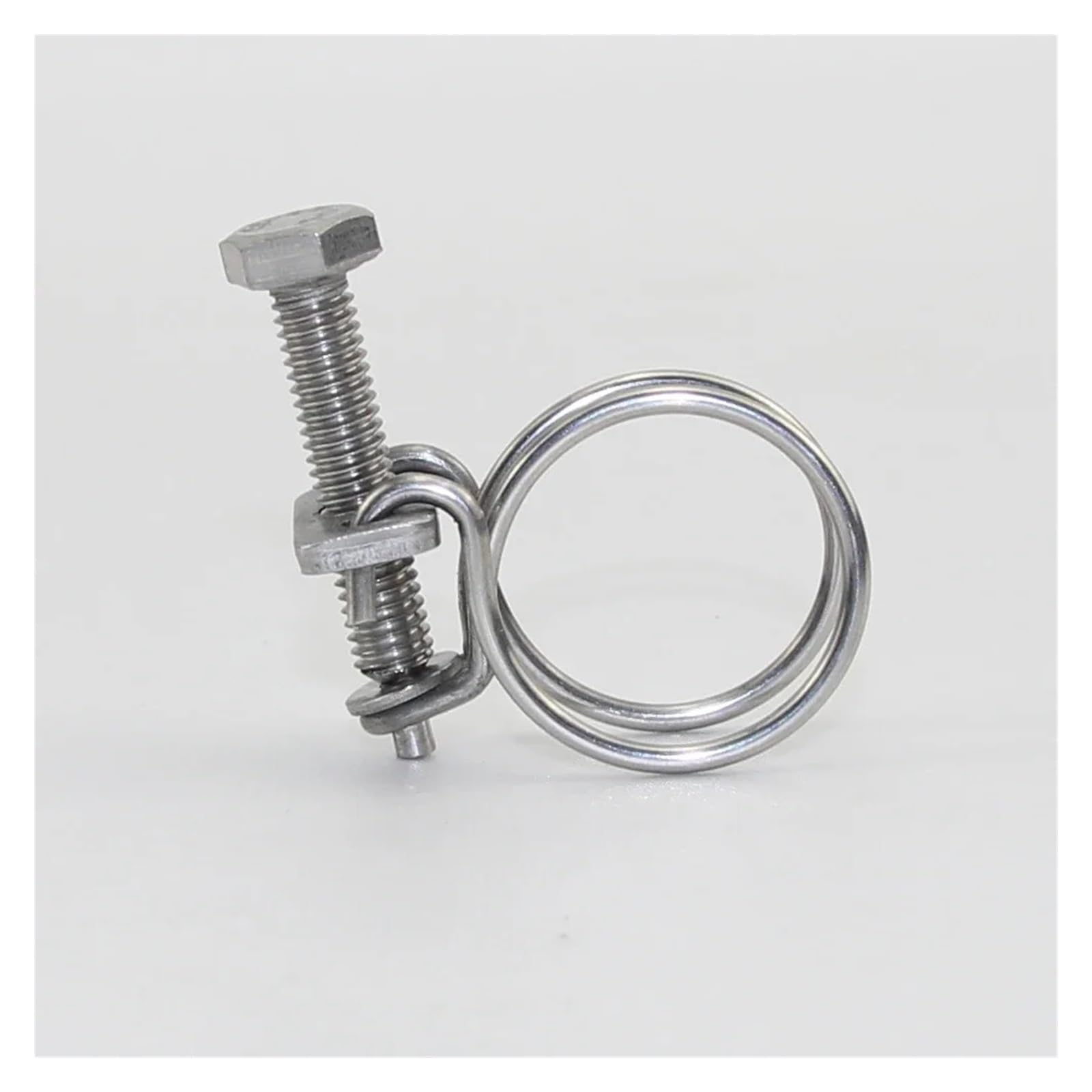 Fascetta stringitubo a doppia linea 1 pz. Morsetto in acciaio inossidabile 304 con diametro del filo da 2 mm e 3 mm. Morsetto a molla con doppia(130-140 mm)