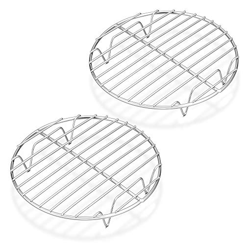 P&P CHEF 7½-Inch Round Rack for Cooking Steaming Cooling Drying Baking, Fit Air
