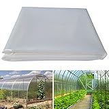 AGGAFA - 6 mil (8ft x 25ft) 100% Virgin Material. 5Layers Advanced Extrusion Technology for UV Protection, Anti-drip, Anti-Fog, Thermal and Strength. 4Years Lifetime UV Resistant Greenhouse Plastic