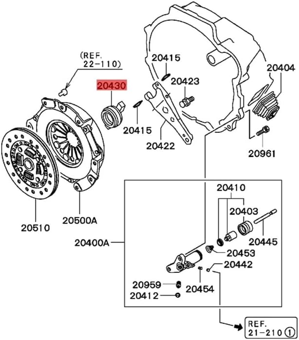 ME581119 MD719469 Car Kit Clutch Release Bearing for M1TSUBISH1 L200 L300 Triton Strada Pajero Montero II 2Nd III 3Rd| | - - (Color: Silver)
