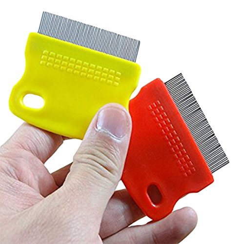 Jugtech 2PCS Pet Dog Cat Flea Combs Fine Teeth Grooming Tool