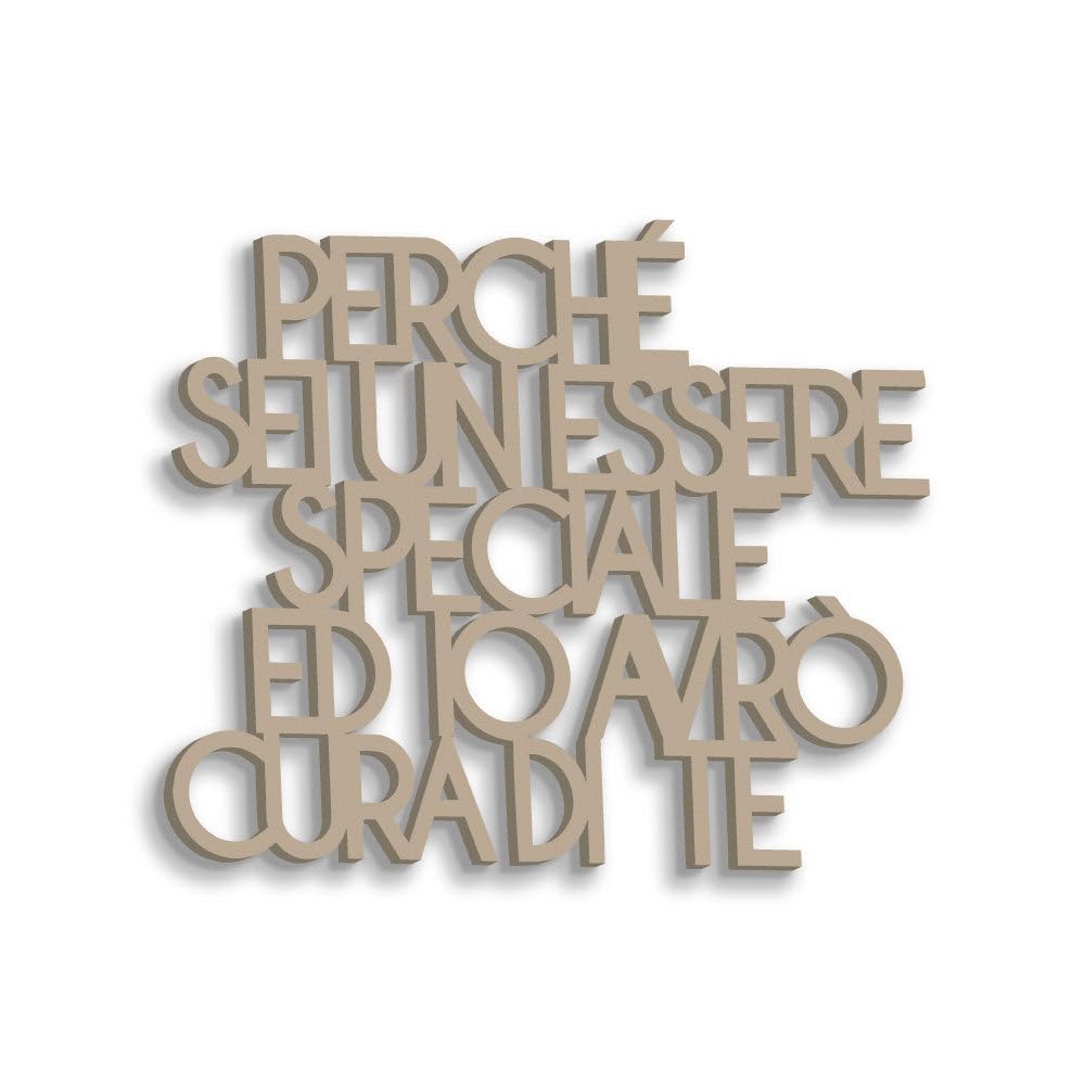 Frase in Legno da Appendere al Muro Avrò Cura di Te – Decorazione murale Citazione Testo Canzone per Decorare Le pareti