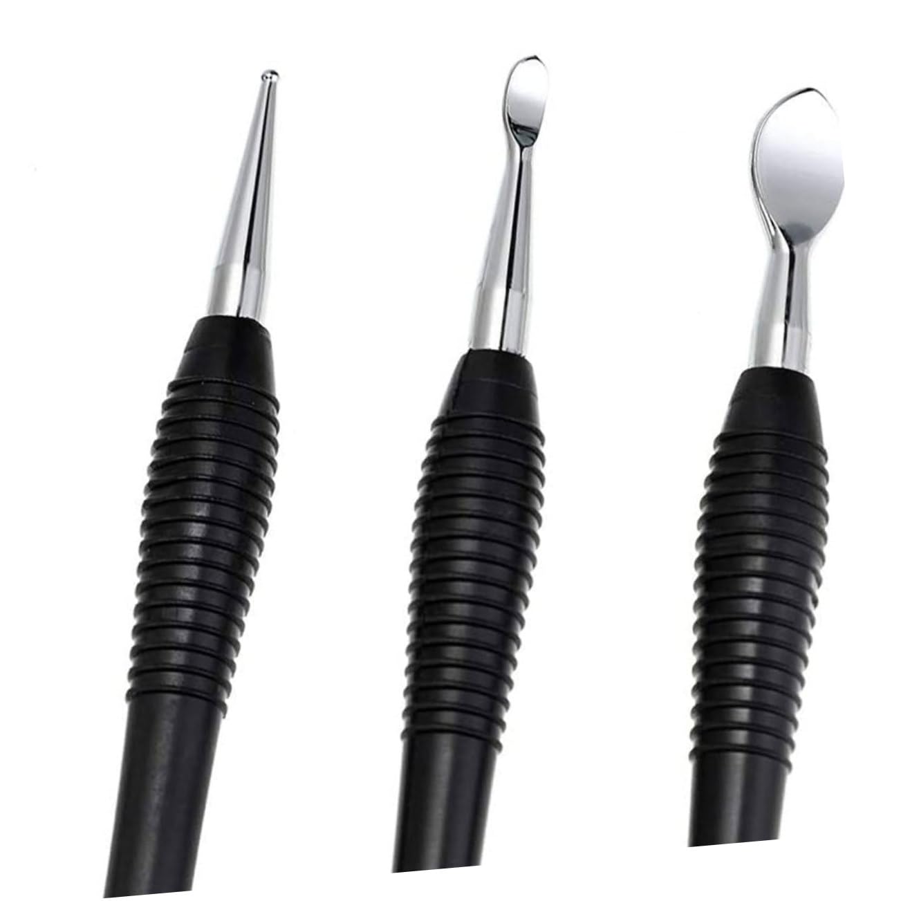 Housoutil Herramientas para Grabado Piezas 3 Tallar Negro para Cuero