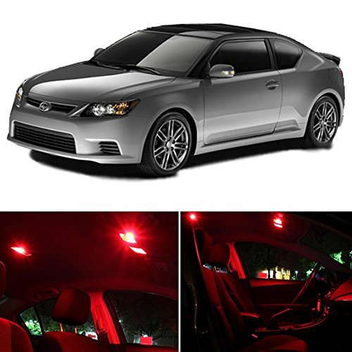 Kit de luces interiores LED para Scion TC 2008-2014 rojo 7 piezas miniatura 1