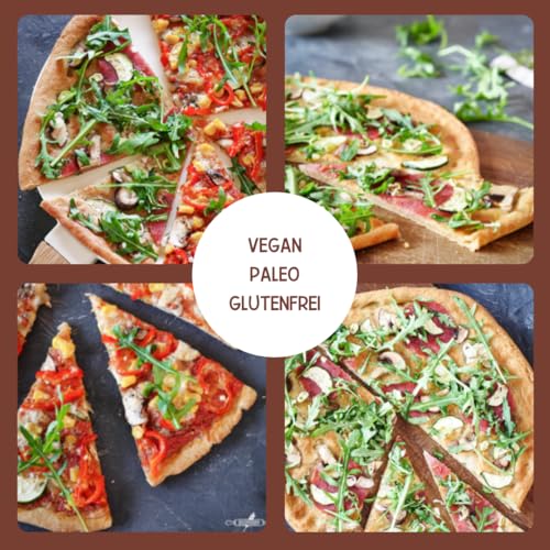 Ruut Glutenfreie Pizza Backmischung - Ohne Zusatzstoffe, Paleo, glutenfrei, getreidefrei, laktosefrei | Dünner, knuspriger Pizzaboden wie in Italien (900g)