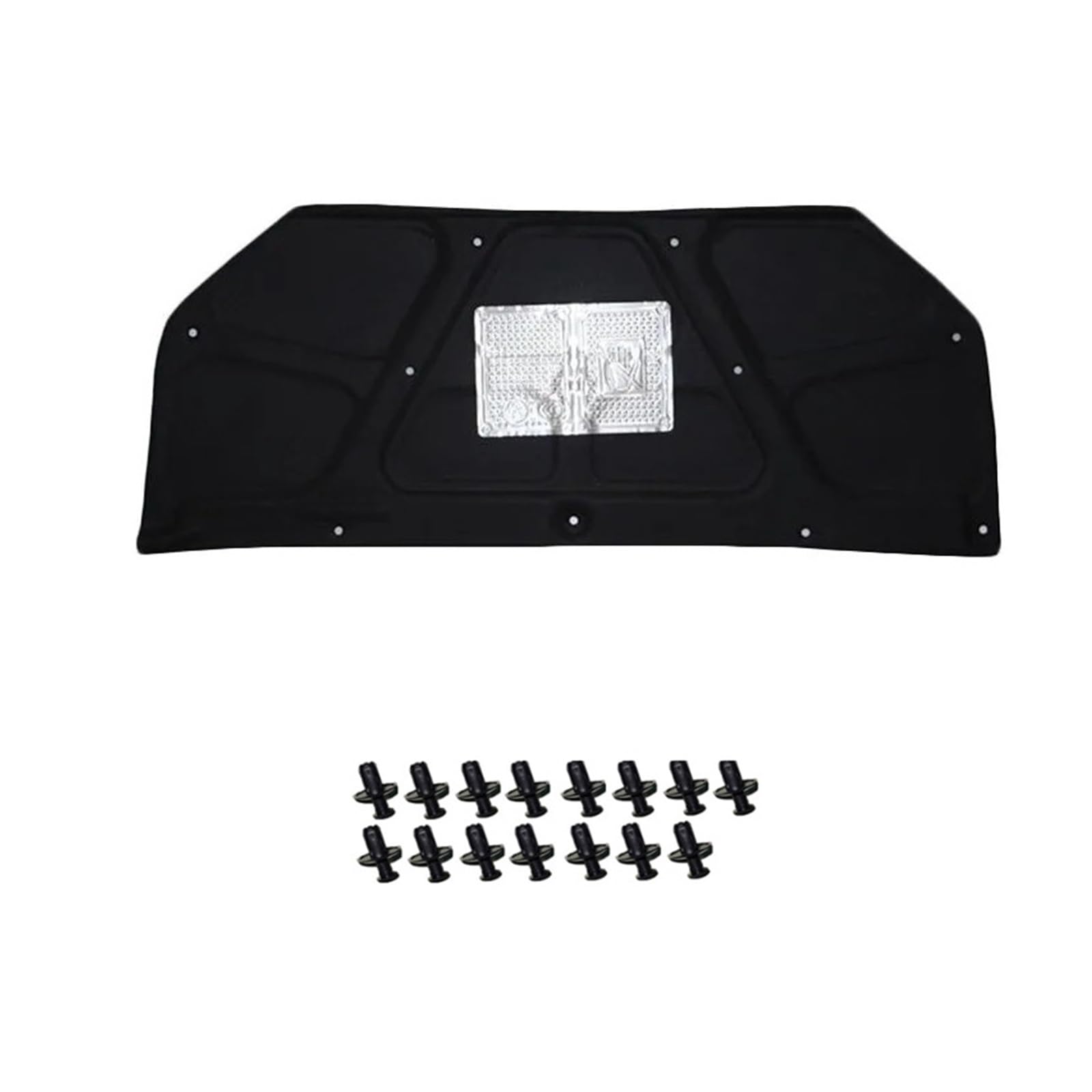 Qopuynh 05-09 Aluminum Foil Heat Sound Insulation Cotton For Tucson Jm 2005 2006 2007 2008 2009 Car Hood Lining Engine Thermal Insulation Soundproof Cotton Protect Accessories
