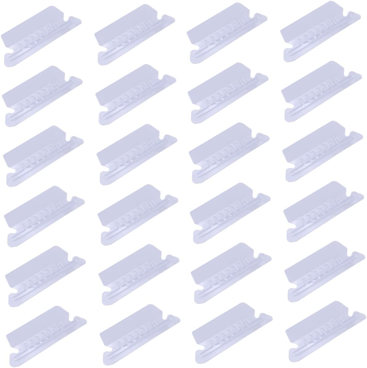 KICHOUSE Transparent Label Holder Clear Stand Label Clips