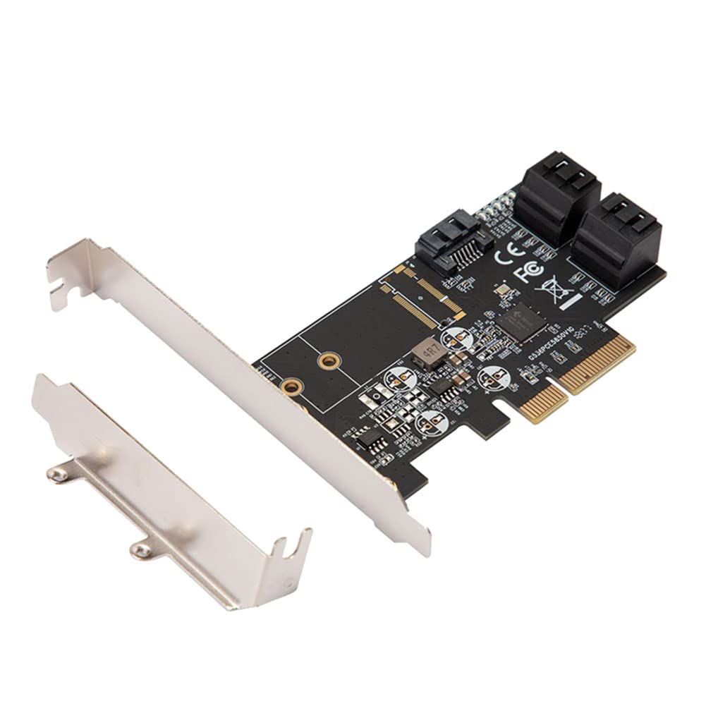 PCIe a 5 porte SATA3.0 6G scheda controller PCIe 3.0 X4 JMB585 scheda di espansione con staffa bassa