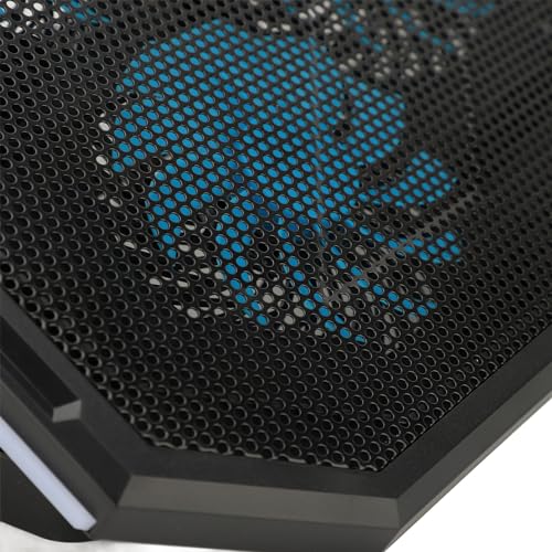 Base de refrigeración para laptop con 5 ventiladores y soporte ergonómico miniatura 4