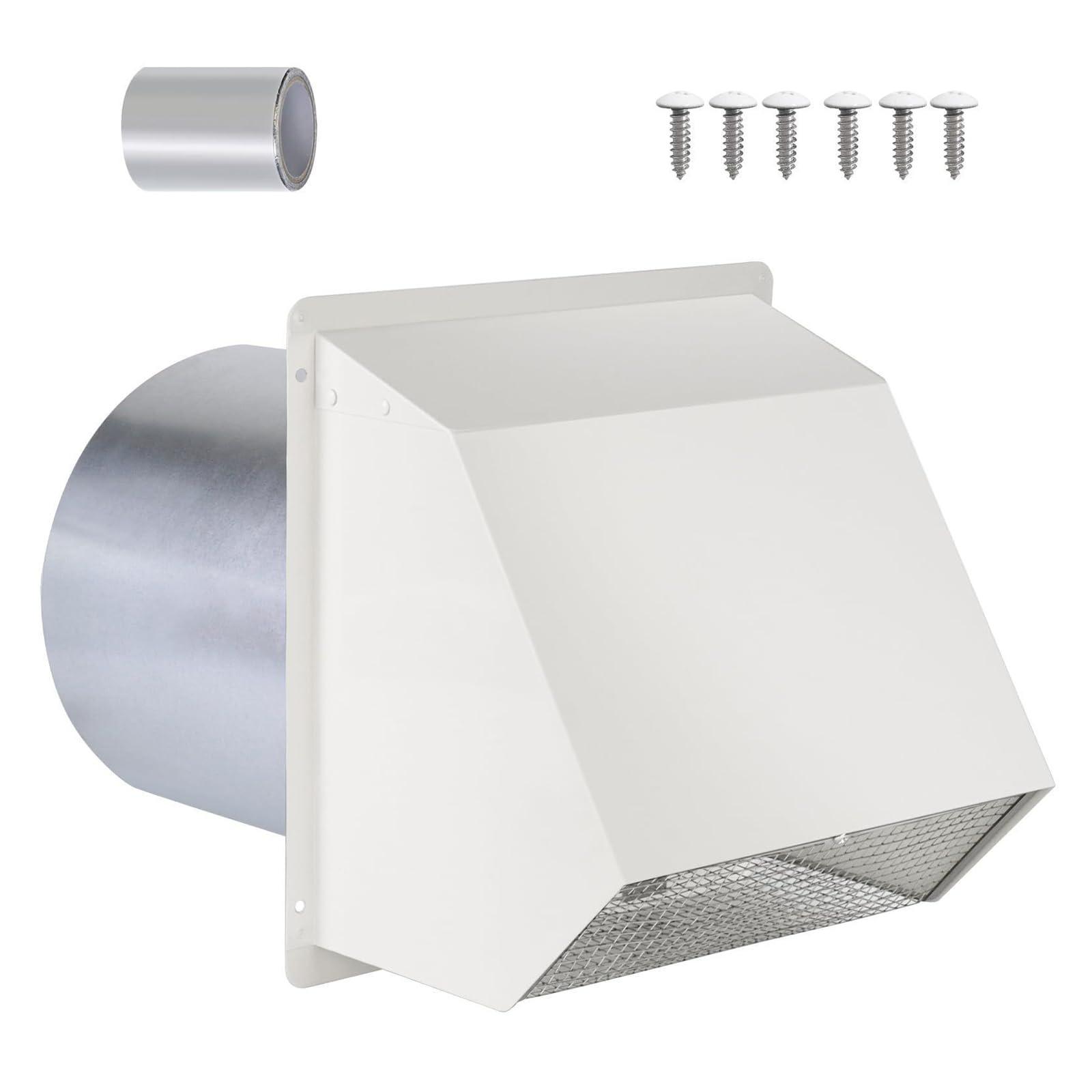 Modern Aesthetic 4 in Steel Ventilation Grille Durability Metal for Airflows and Styles Weatherproofed Metal Vent Cover