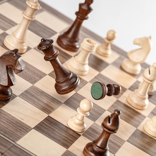 Magnetic Wooden Chess Set A&A de Madera y Magnetismo miniatura 4