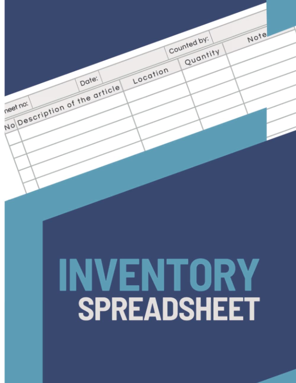 Inventory Spreadsheet: Large Supervision Tracker Notebook For Business Or Personal
