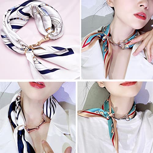 Buckle Silk Scarf Buckle High-end Women's -use Luxury Scarf Brooch Buckle Jewelry Gift All-Match Gold2