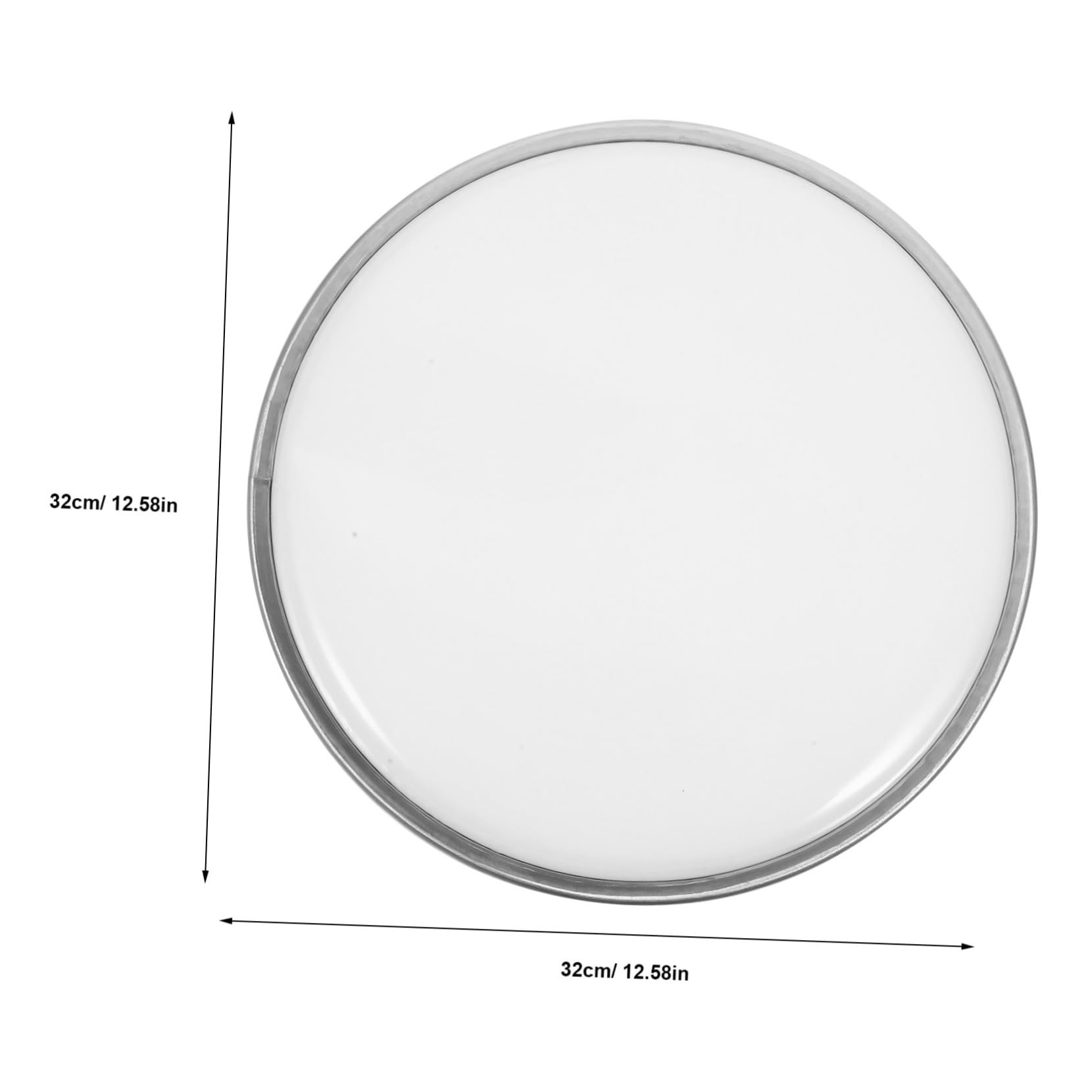 Garneck Drum Percussion Parts Double Layer Drum Skin Sealed Head Polyester Film Skin Replacement 12 Inch