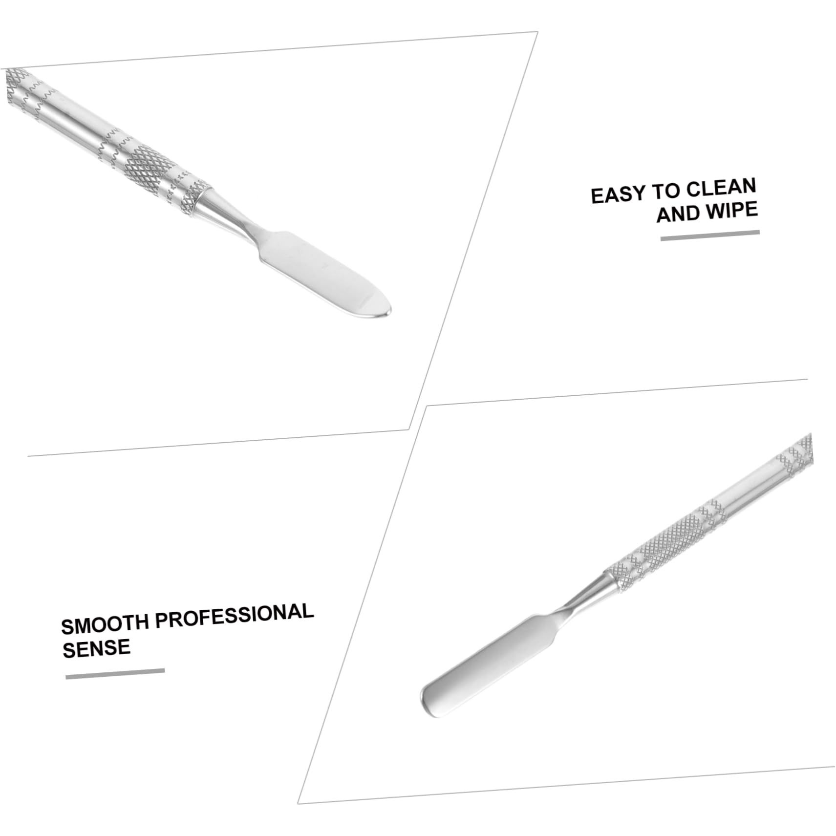 Gogogmee Professional Nail Art Palette Set 2pcs Steel Mixing Plates Spatulas Artist Mixing Tray Smooth Finish