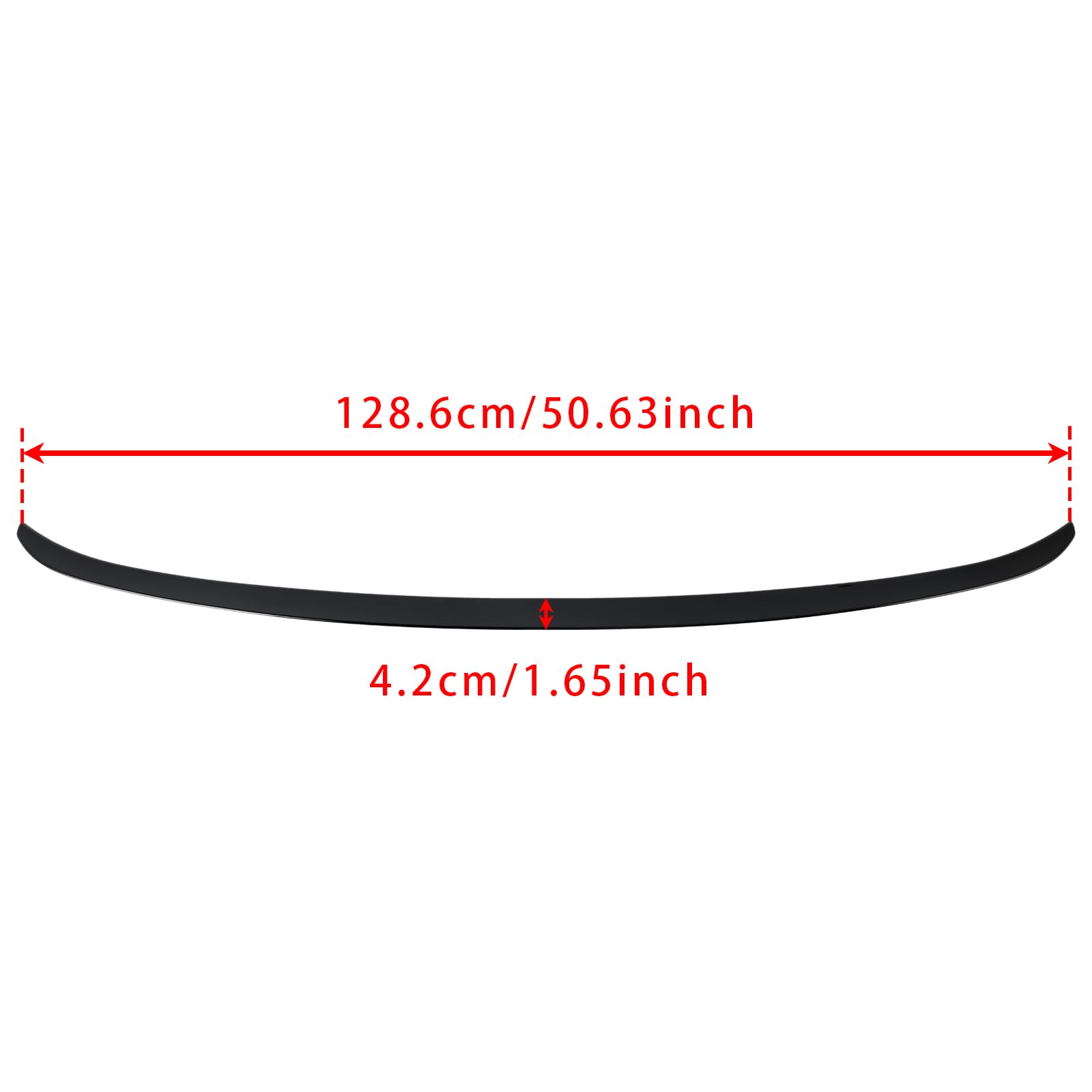 Topteng Gloss Black Rear Boot Spoiler Apto para BMW 5 Series G30 Sedan 2017-2023 M5 Style