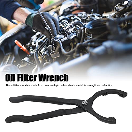 Premium High Carbon Steel Oil Filter Wrench - Nonslip Design, Easy Operation, Wide Compatibility for Vehicle Maintenance (300mm)