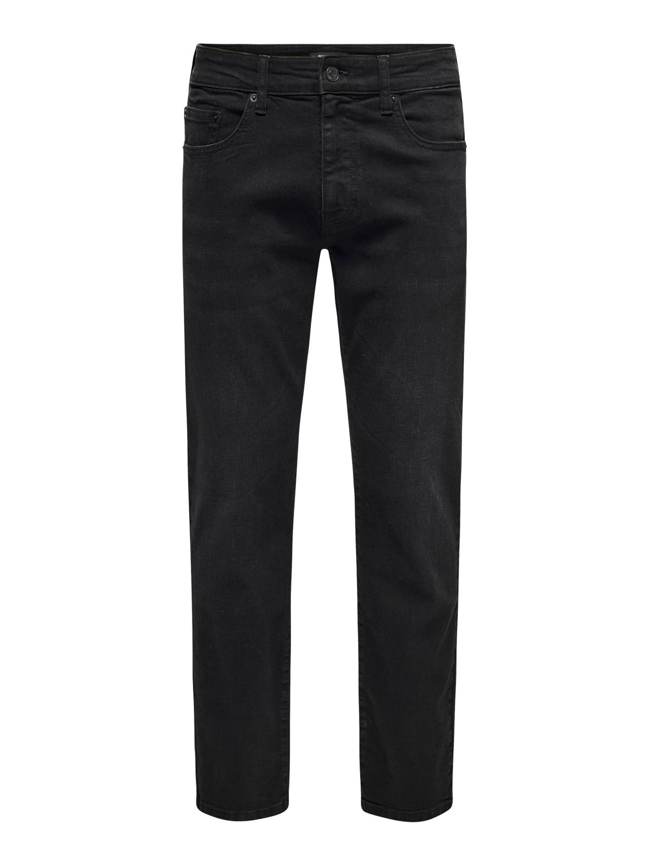 Only & Sons Regular fit Jeans ONSWEFT Mid Waist Regular Fit Jeans 32, Black Denim, (US) 34 / L32