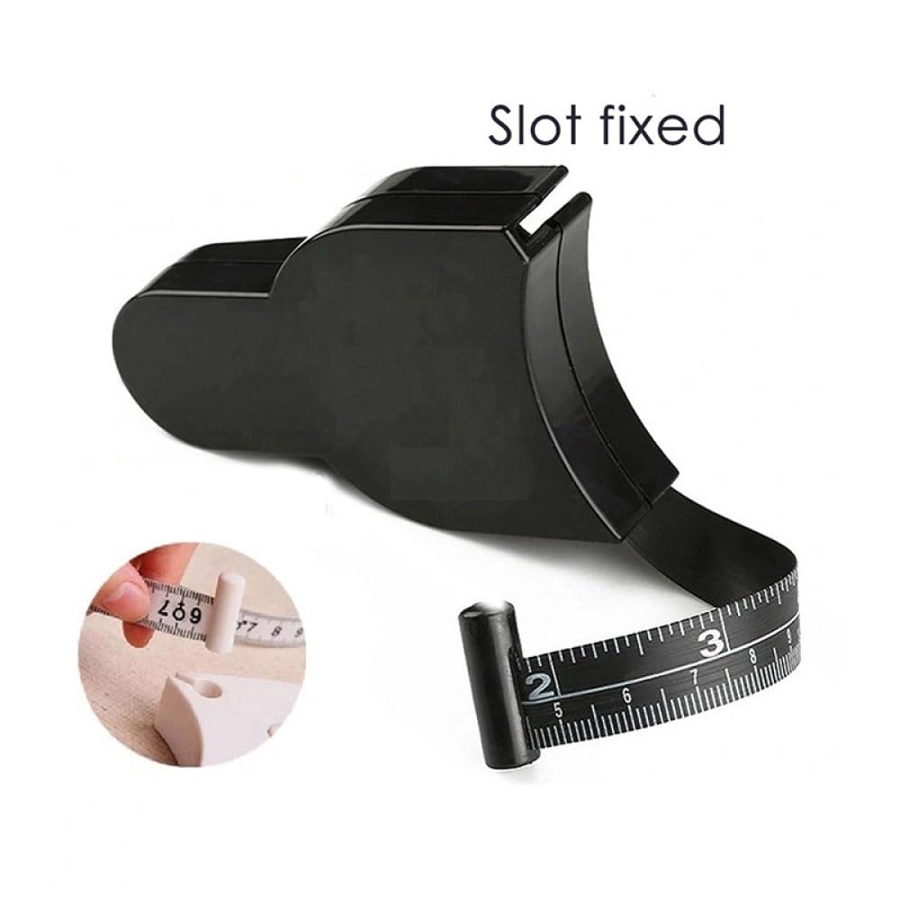 Cinta métrica telescópica automática, cintas métricas para medidor corporal, herramientas de regla de costura, pulgadas negras y cm, 8 x 5 x 2 cm