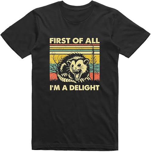 I'm A Delight Funny T-Shirt - Sarcastic Opossum Tee
