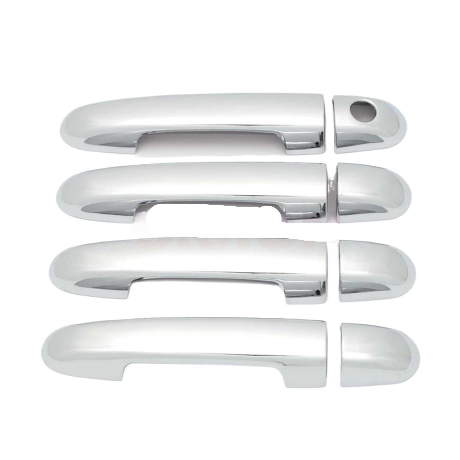 TRASH BIN Side Door Handle Chrome Exterior Car Side Door Handle Bowl Cover Trim for Kia for Soluto for Pegas for Cerato for Forte(8X Door Handle Cover)