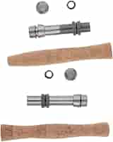 リール&フライロッド コルクハンドル　アメリカ製　フライ用リール加えての出品 Amazon | P Prettyia 2個 フライロッド コルク 木製 リール