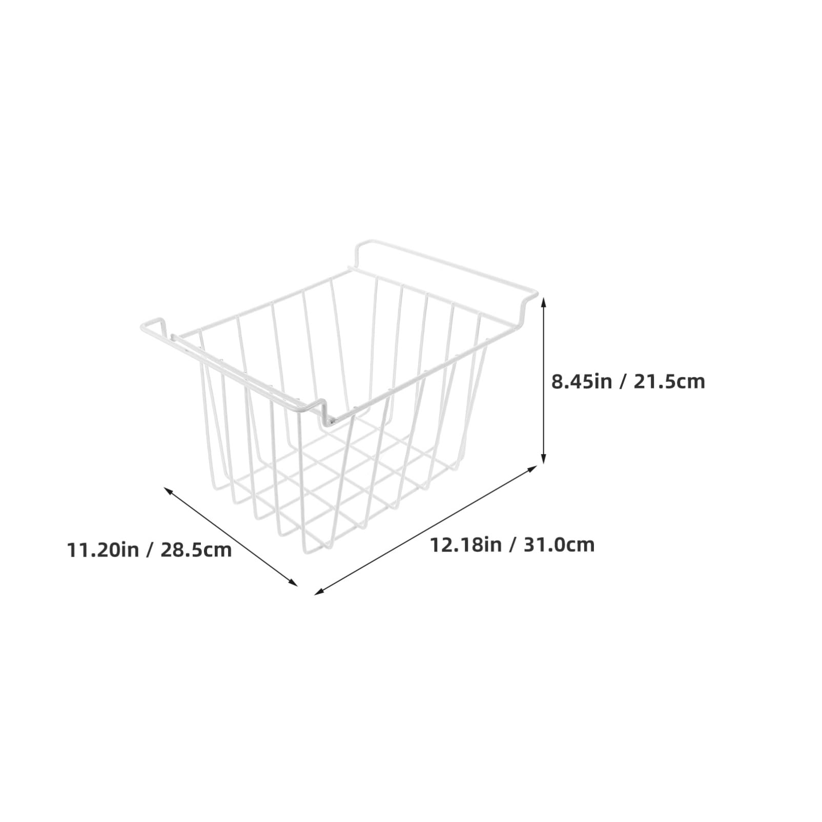 Alipis Cestino in Ferro per Congelatore Grande capacità e Design Multifunzionale, Cestello Elegante per Organizzare Frigorifero e Freezer in Cucina