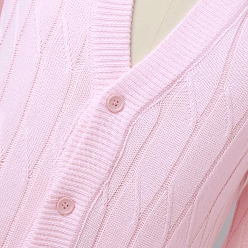 Lingerie for Men Sexy Outfits Male Spring and Summer Loose Knitted Cardigan Long Sleeve Casual Sweater (Red-n, M)4