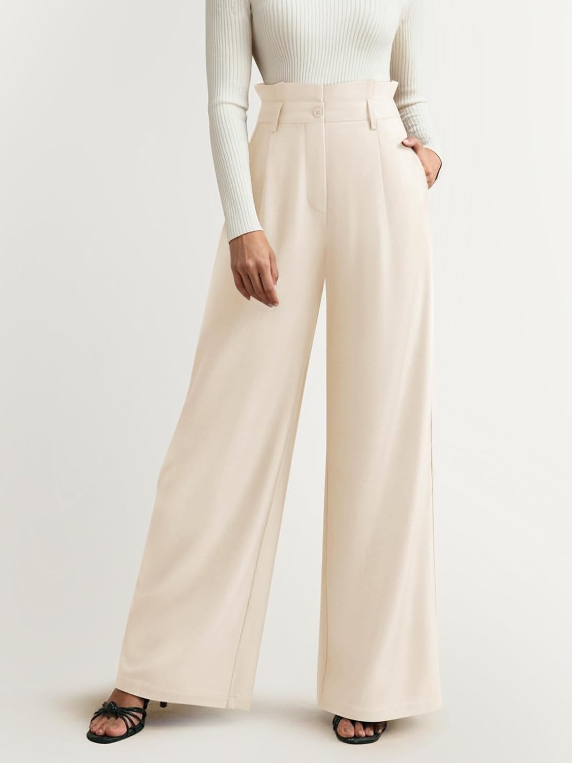 NIMIN Womens Dress Pants Wide Leg Business Casual Work Trousers High Waisted Slacks 2026 Fashion Outits with Pockets - Image 4