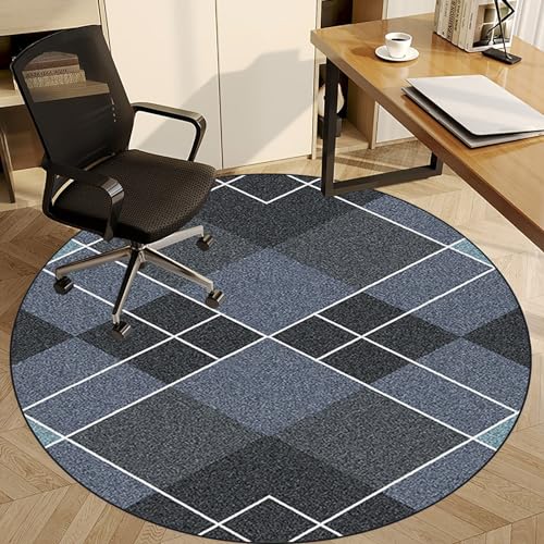 Tapis de chaise de bureau rond 120 cm pour moquette et sol dur