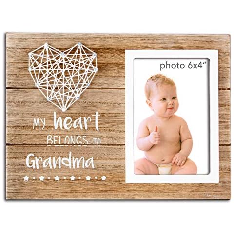 VILIGHT Grandma Gifts Picture Frame - First Time Grandma Gifts Pregnancy Announcement Present for New Grandmother - 4x6 Inches Photo Cover
