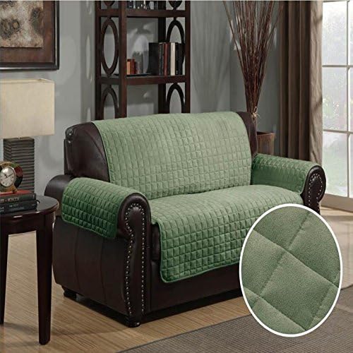 Furniture Protector Pet Cover Quilted Microsuede Loveseat 70 x 120 - Sage