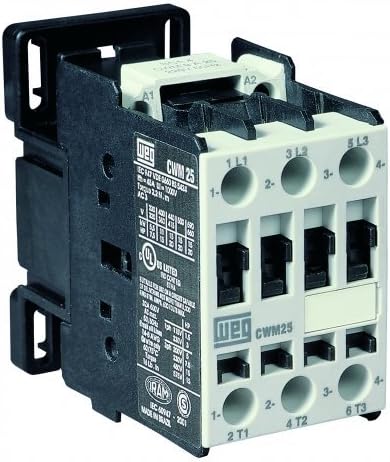 WEG Electric CWM25-00-30V24, 3-Pole, 25 Amps, 208-240VAC Coil, IEC Contactor