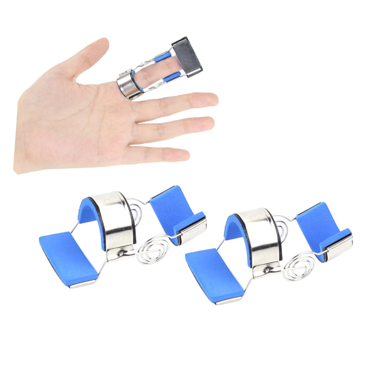 SHERCHPRY Dynamic Finger Splint Support Brace for Rehabilitation Spring Coil Design for Joint Stretching and Relief
