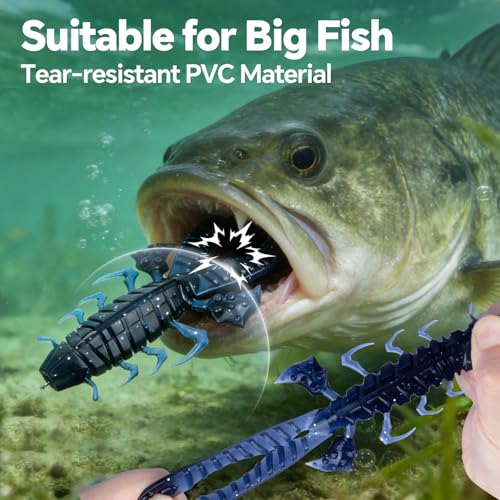 Image of Battle Craw Soft Plastic Crawfish Lures Kit with Removable Rattles
