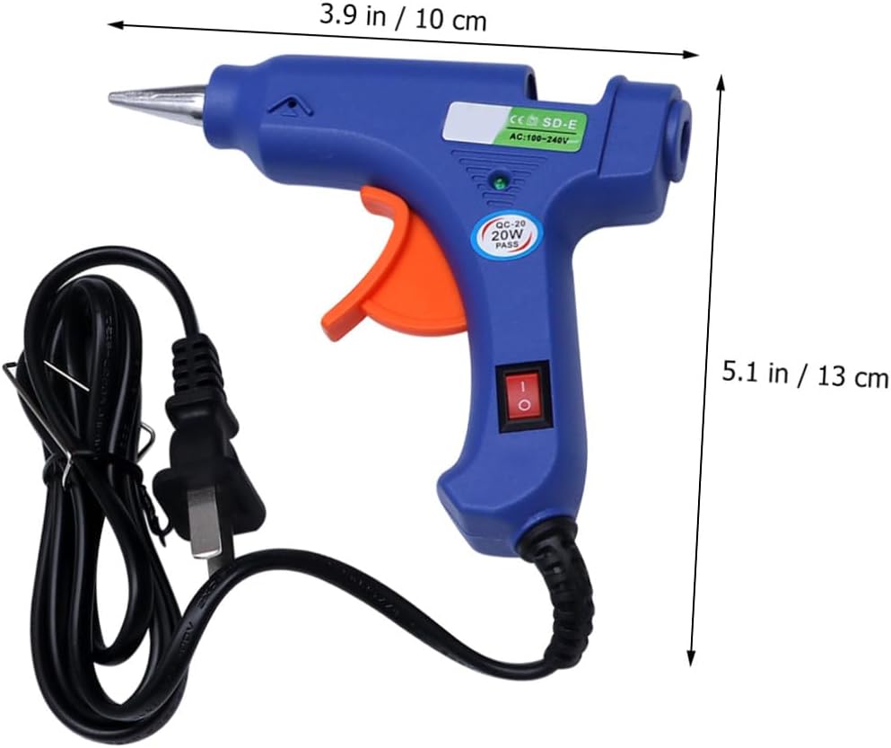 20W Hot Glue Gun Kit with Glue Sticks Fast Heating Glue Sprayer for Arts Crafts Packaging and DIY Projects Portable and Durable Design